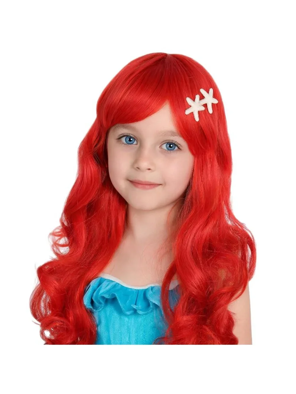 Women's Red Short Cosplay Halloween Costume Wig With Necklace Earrings